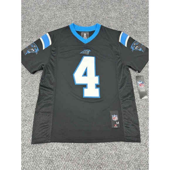Tetairoa McMillan Carolina Panthers NFL Jersey Black - Youth Kids Medium